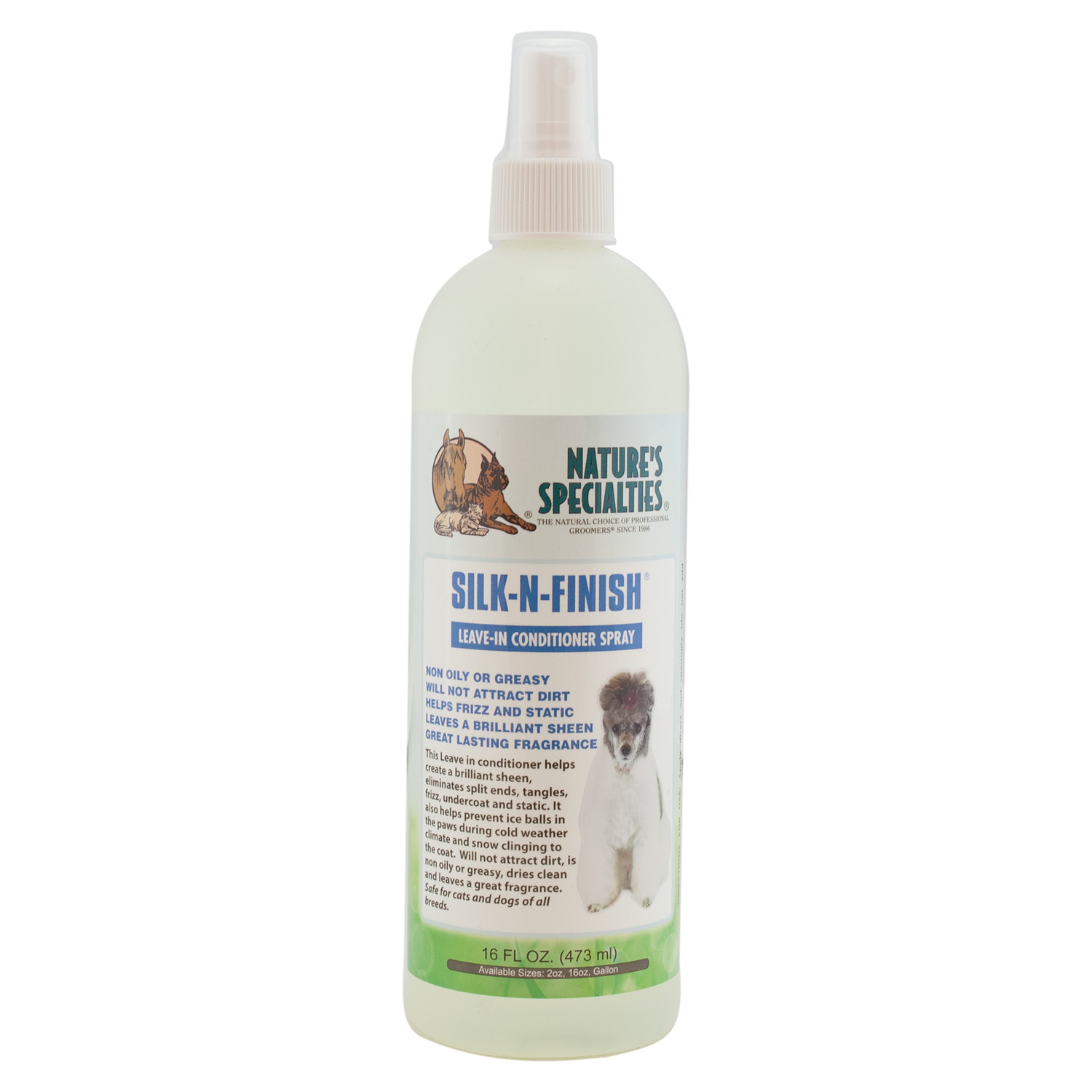 Silk-n-FinishS-16 SILK N FINISH® SPRAY für Hunde, Katzen, Welpen und Kleintiere