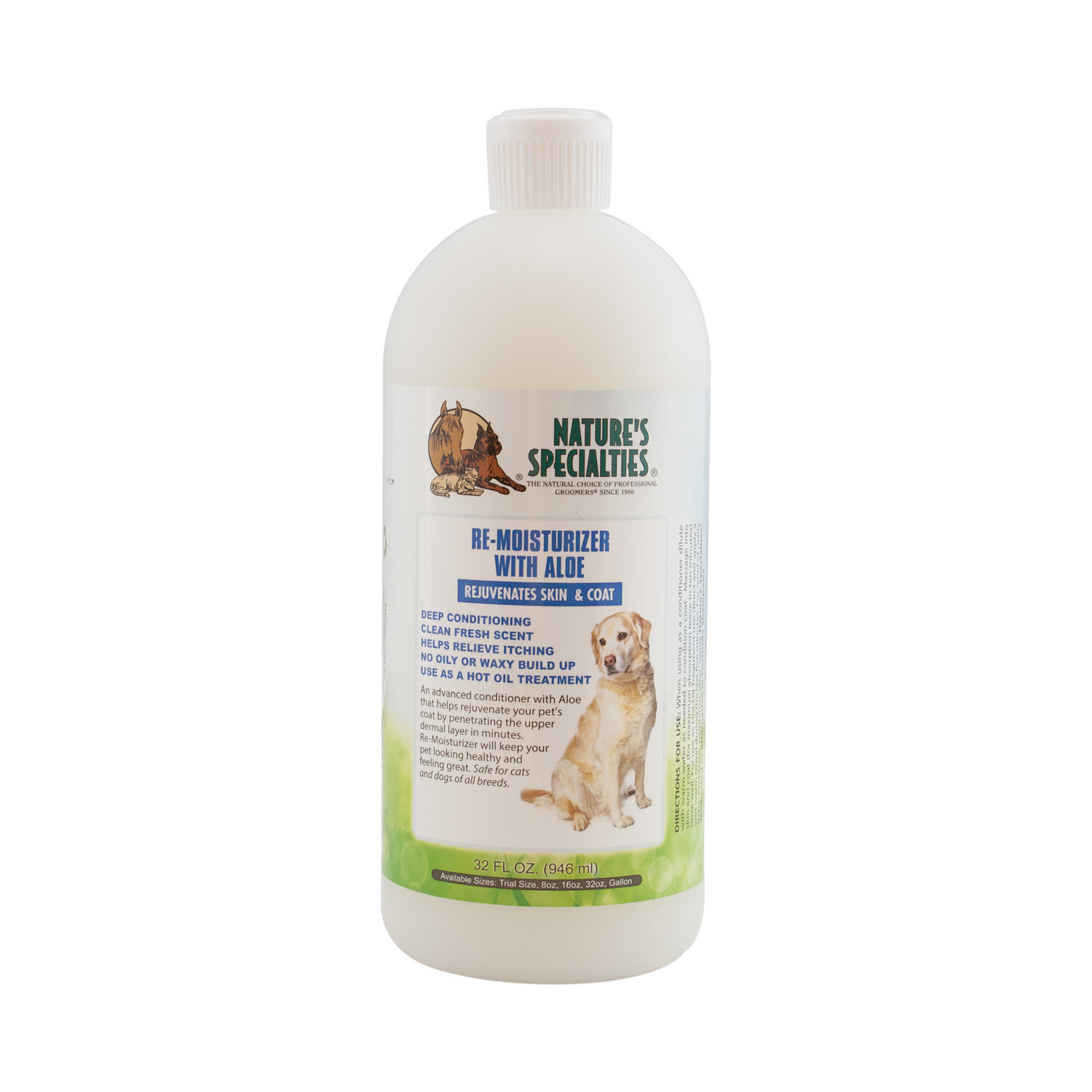 ReMoisturizer-32 RE-MOISTURIZER MIT ALOE SPÜLUNG für Hunde, Katzen, Welpen und Kleintiere
