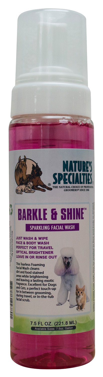 Barkle-Shine-7-5 BARKLE & SHINE™ GESICHTSSCHAUM FÜR HUNDE, KATZEN, WELPEN UND KLEINTIERE
