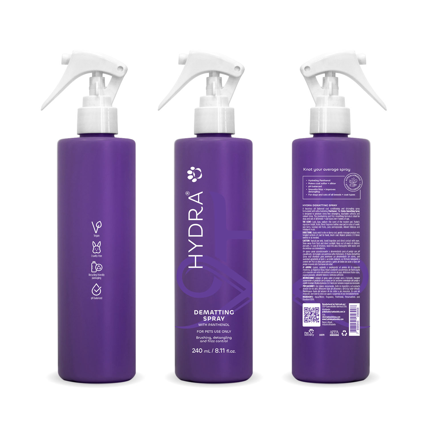 HYDRA PET CARE DEMATTING SPRAY
