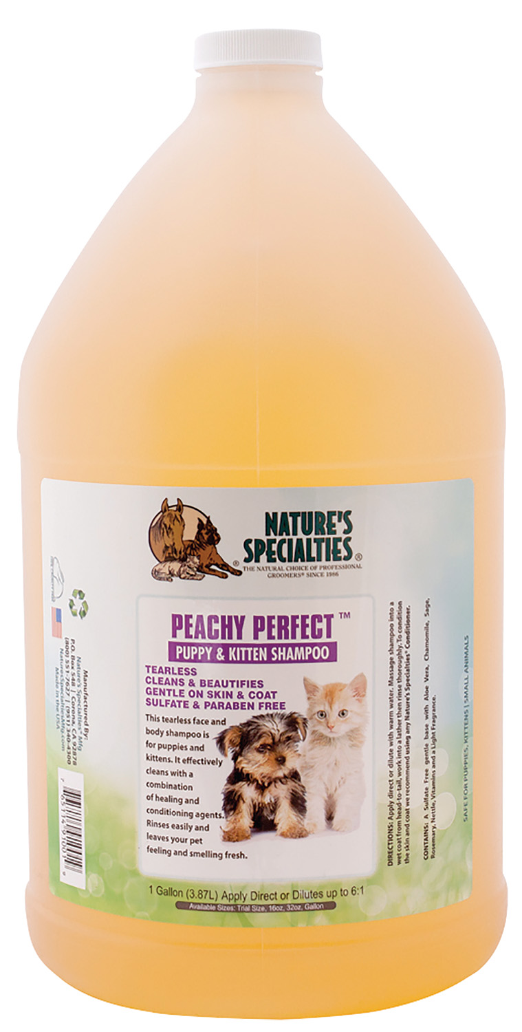 PEACHY PERFECT tränenfreies Welpenshampoo Shampoo für Hunde, Katzen, Welpen und Kleintiere