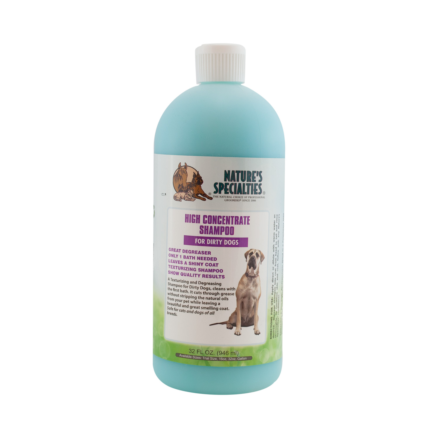 HighConcentrate-32 HIGH CONCENTRATE DIRTY DOG SHAMPOO für Hunde, Katzen, Welpen und Kleintiere
