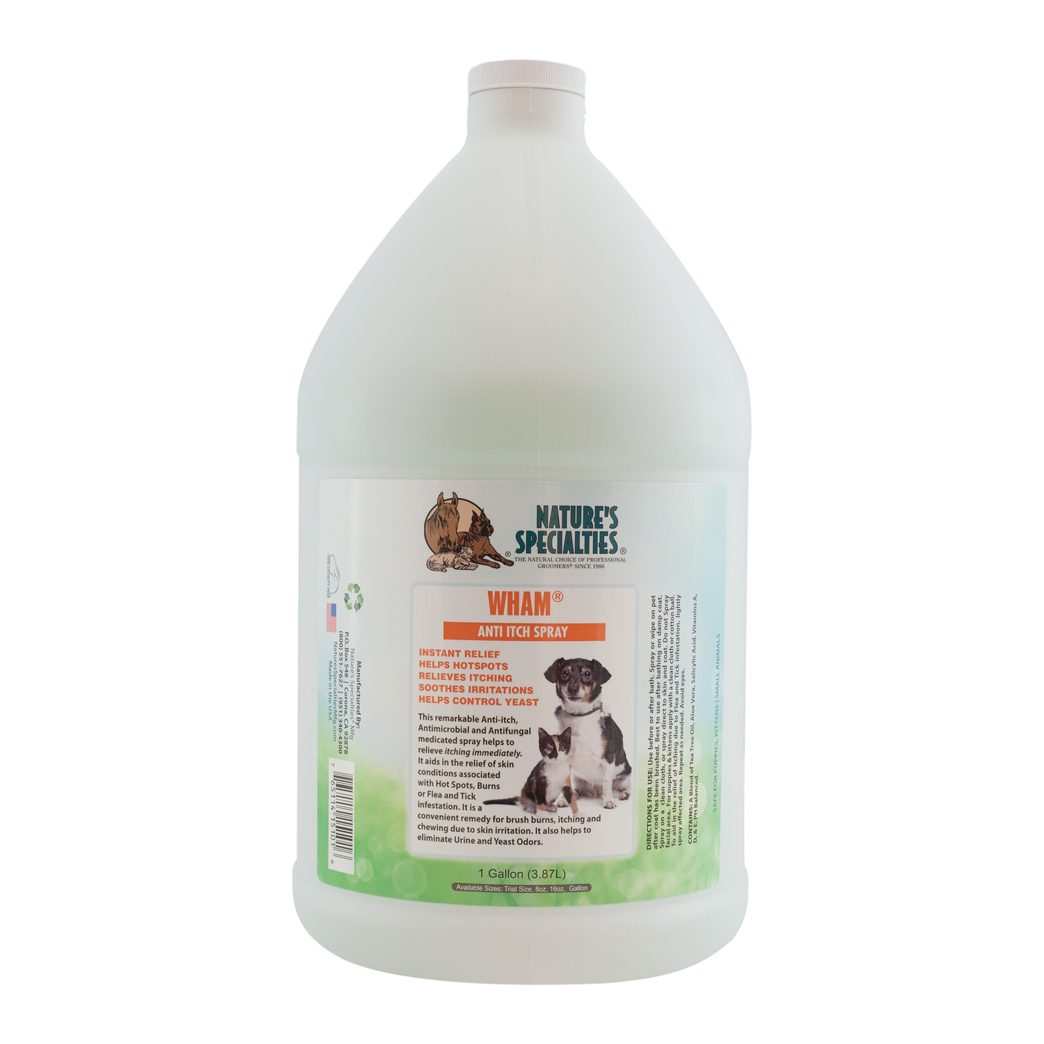Wham-gal WHAM® ANTI ITCH SPRAY gegen Juckreitz für Katzen und Hunde aller Rassen, Welpen und Kleintiere