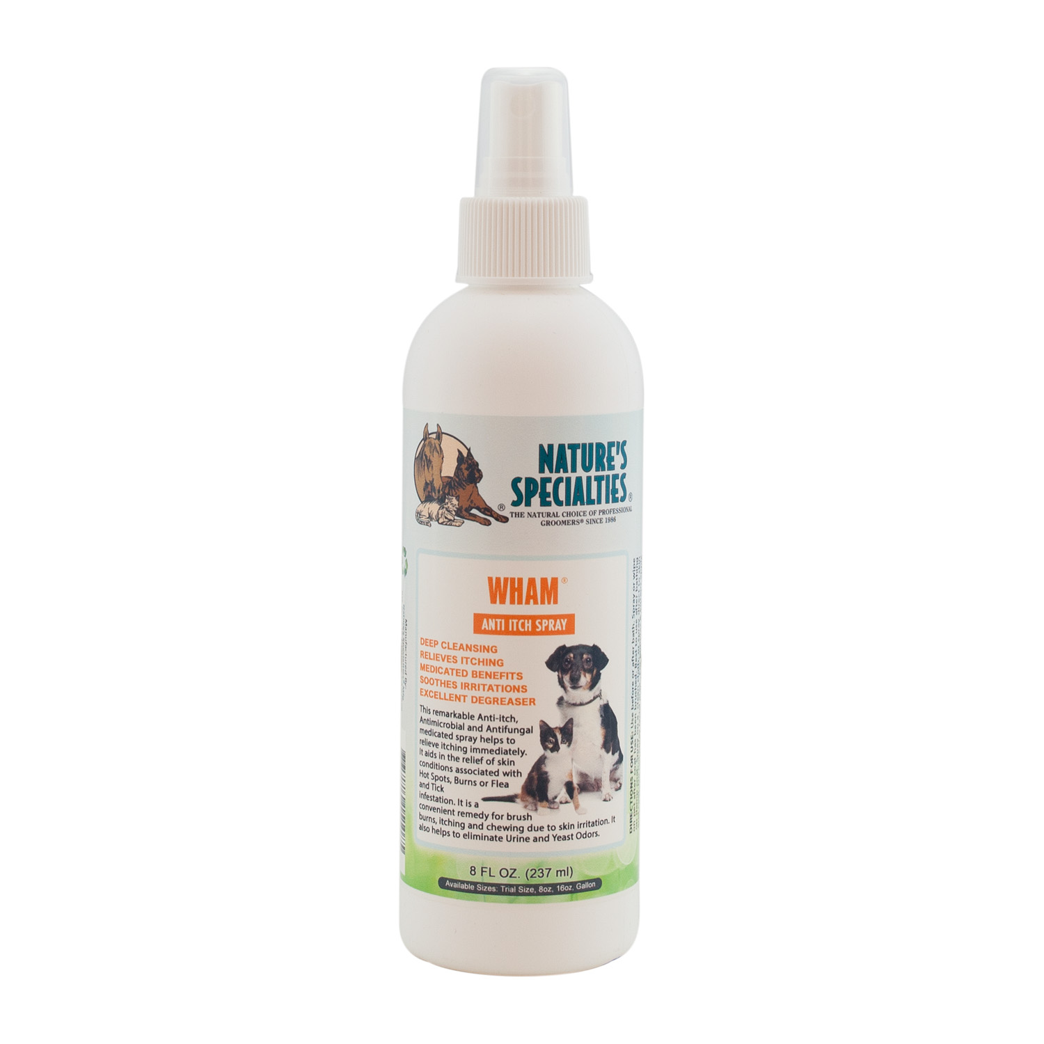 Wham-8 WHAM® ANTI ITCH SPRAY gegen Juckreitz für Katzen und Hunde aller Rassen, Welpen und Kleintiere