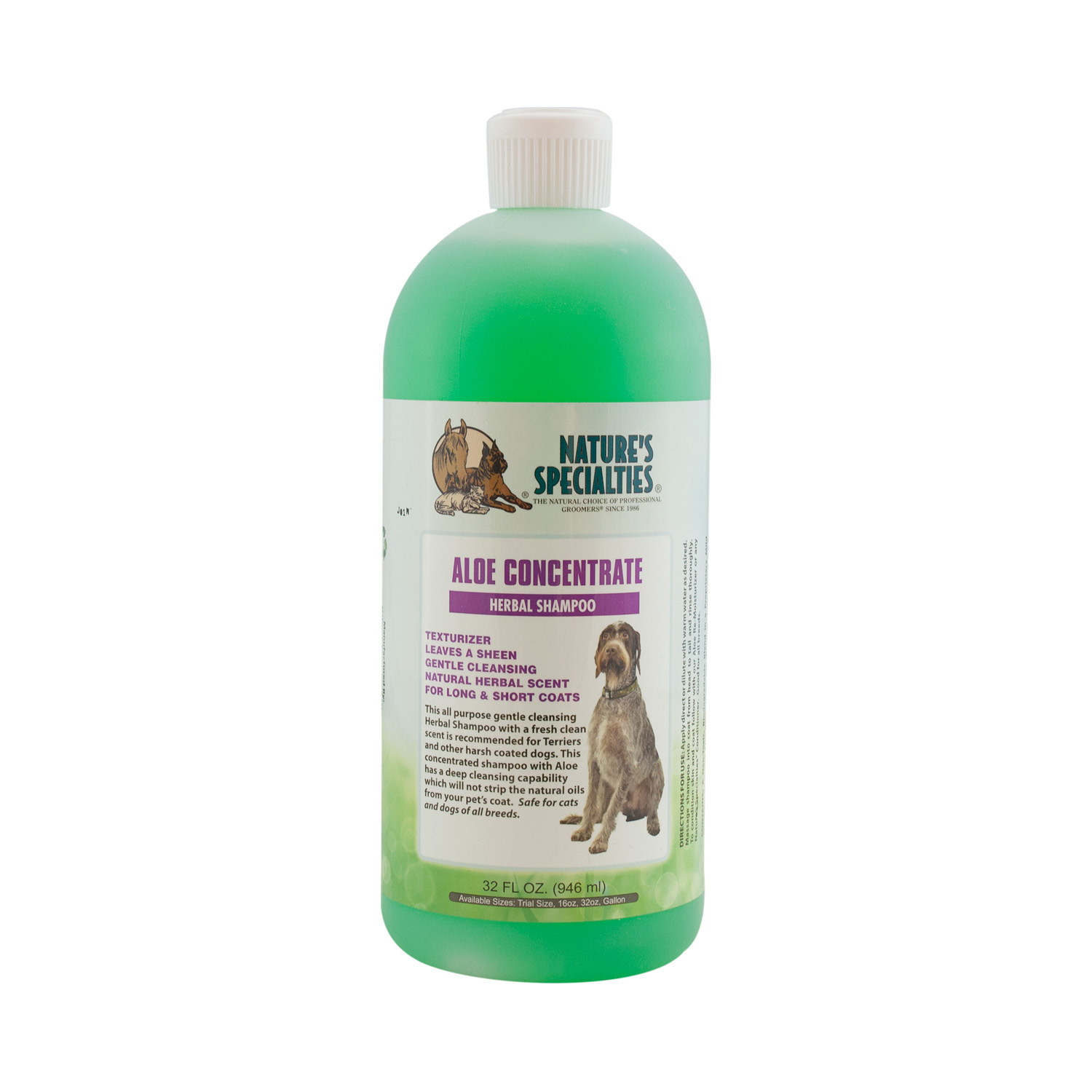 AloeConcentrate-32 ALOE CONCENTRATE Shampoo für Hunde, Katzen, Welpen und Kleintiere