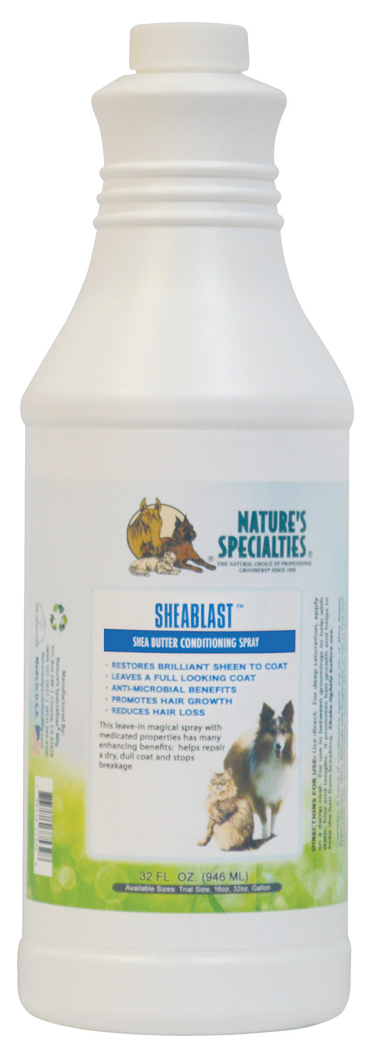 SheaBlast-32 SHEABLAST™ CONDITIONING SPRAY für Hunde, Katzen, Welpen und Kleintiere