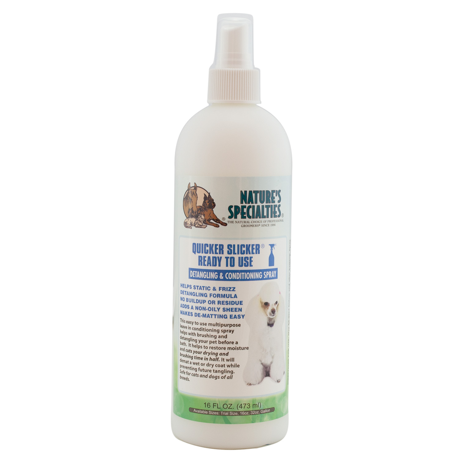 QuickerSlickerR-16 QUICKER SLICKER ENTFILZUNGSSPRAY für Hunde, Katzen, Welpen und Kleintiere