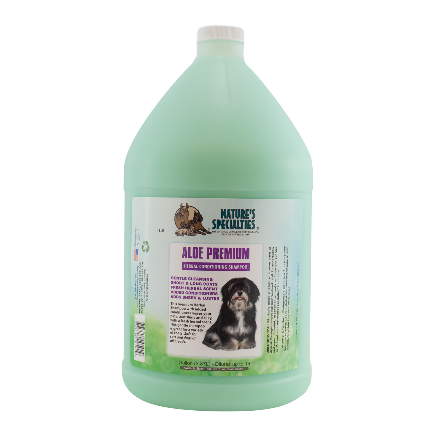 AloePremium-gal ALOE PREMIUM SHAMPOO & CONDITIONER FÜR HUNDE, KATZEN, WELPEN UND KLEINTIERE