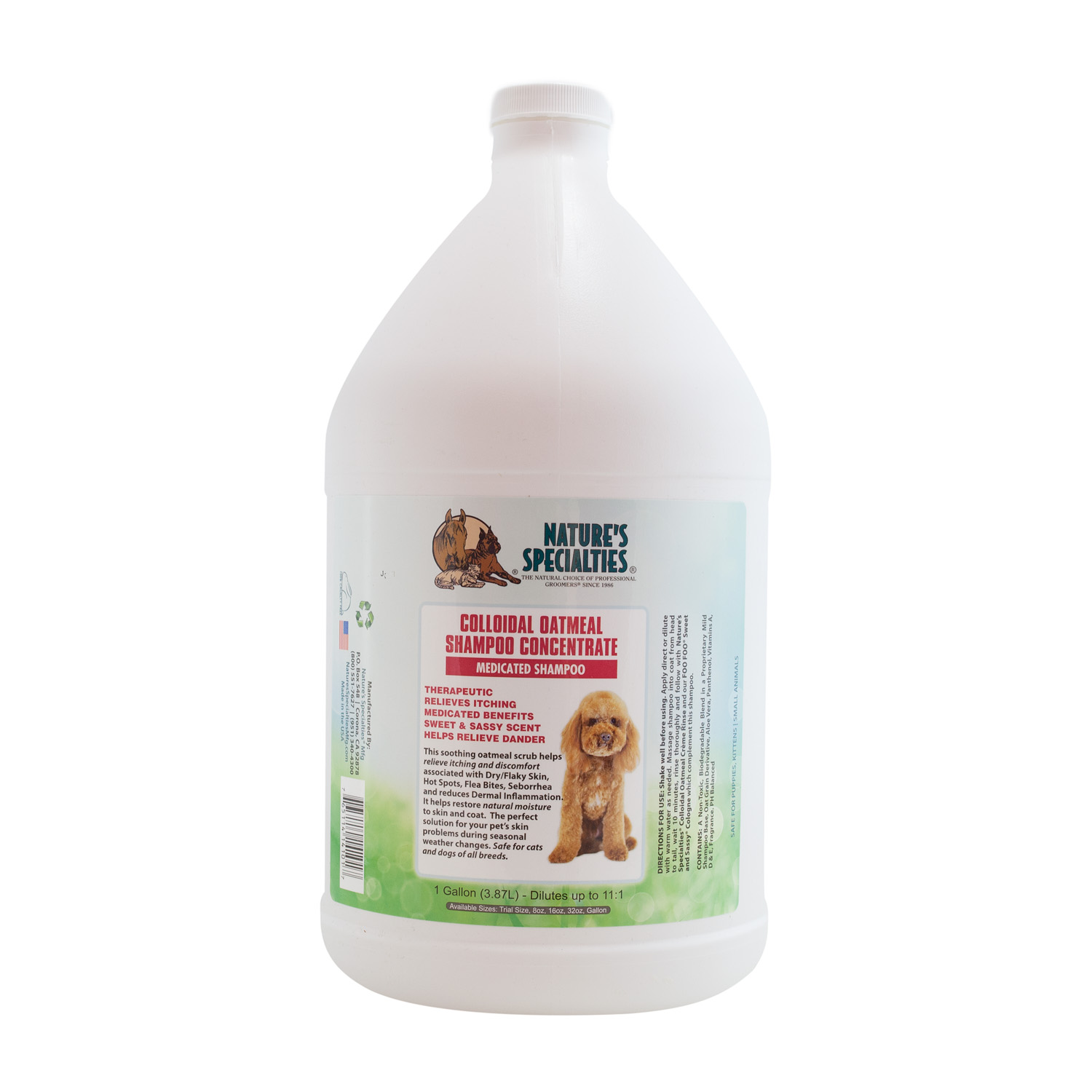 ColloidialOatmealS-gal COLLOIDAL OATMEAL Shampoo für Hunde, Katzen, Welpen und Kleintiere