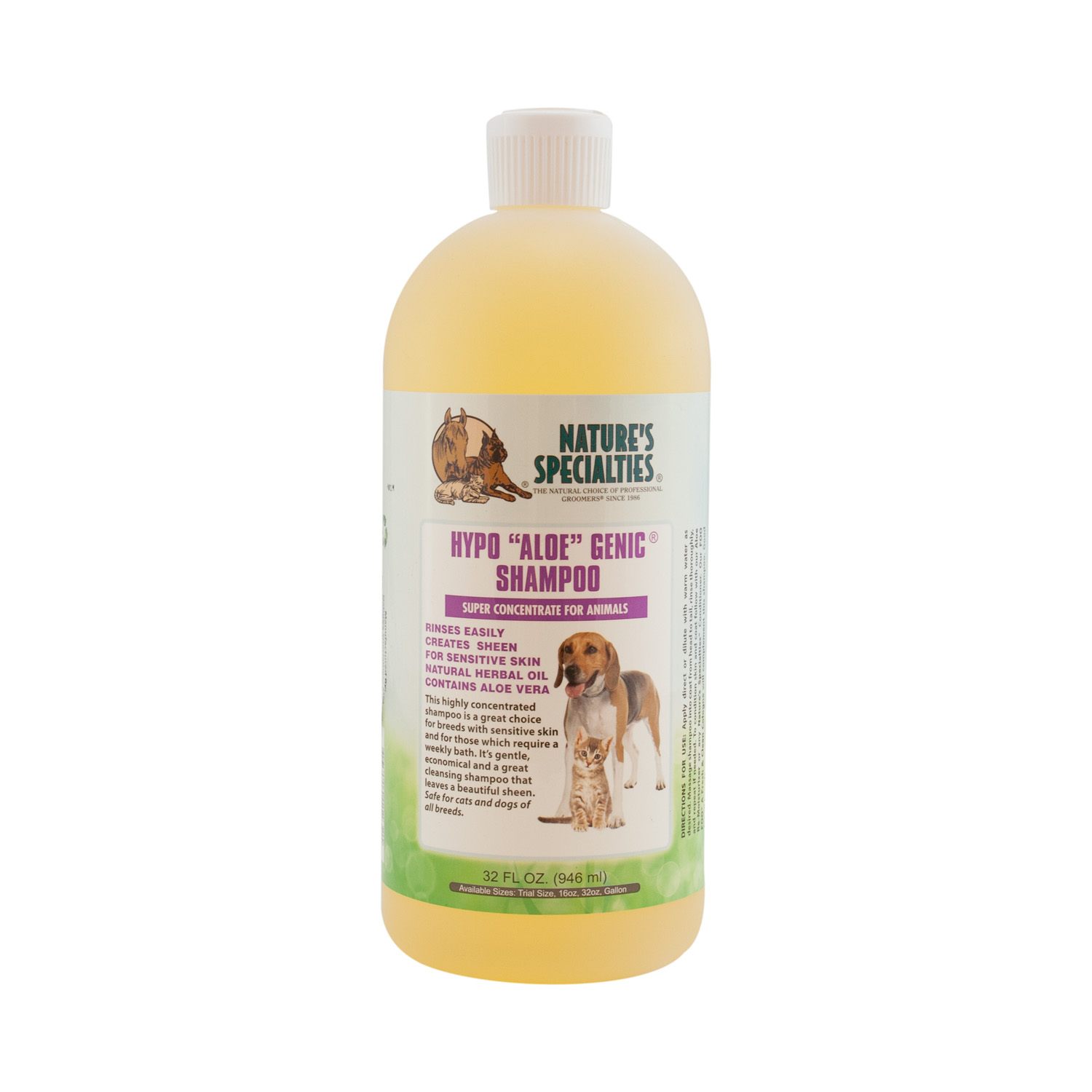 HYPO "ALOE" GENIC® Shampoo für Hunde, Katzen, Welpen und Kleintiere