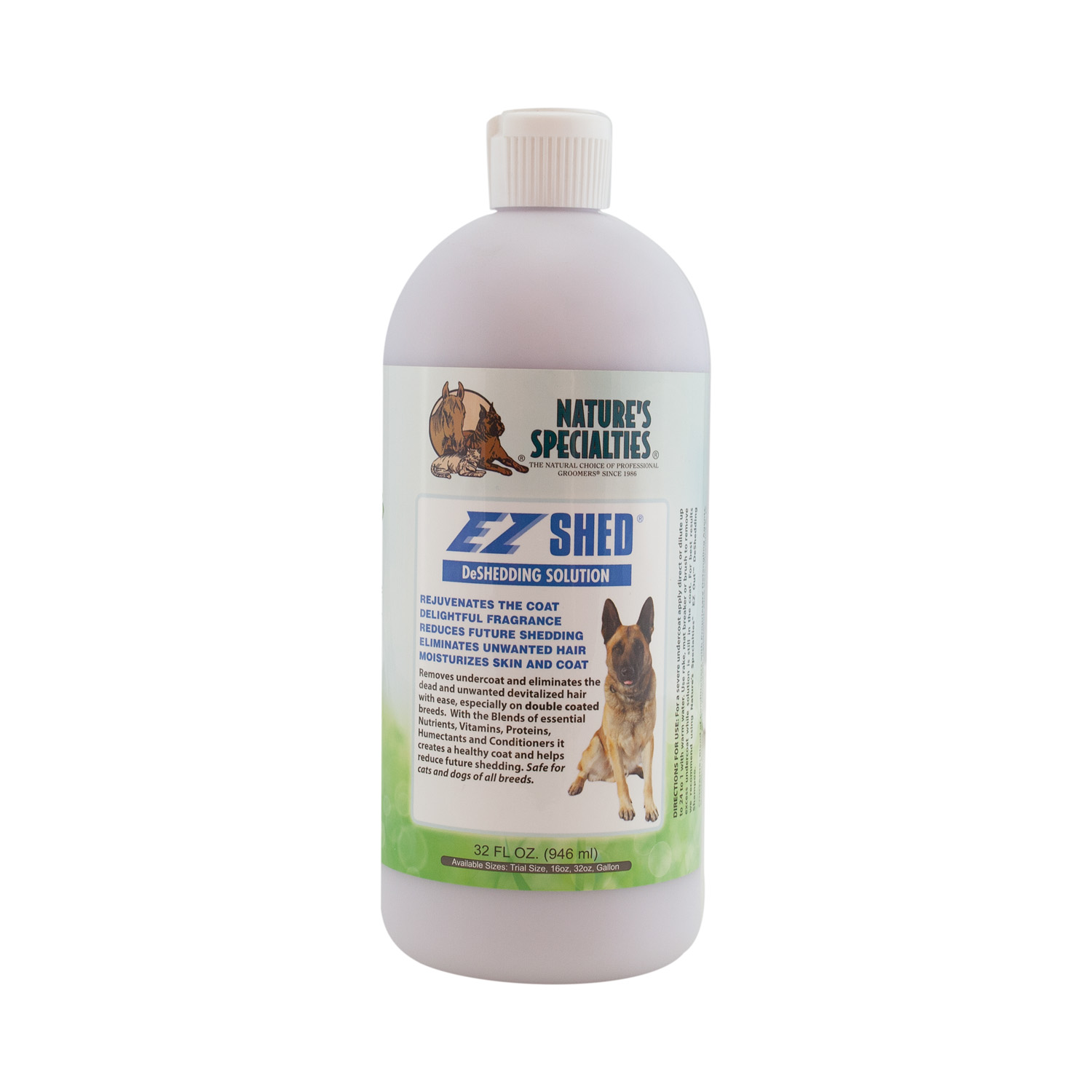 EZShed-32 EZ SHED® CONDITIONER - Spülung für Hunde, Katzen, Welpen und Kleintiere