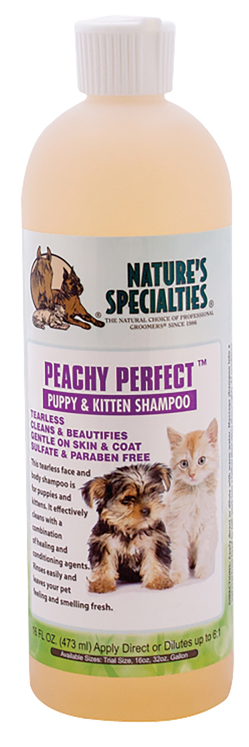 PEACHY PERFECT tränenfreies Welpenshampoo Shampoo für Hunde, Katzen, Welpen und Kleintiere