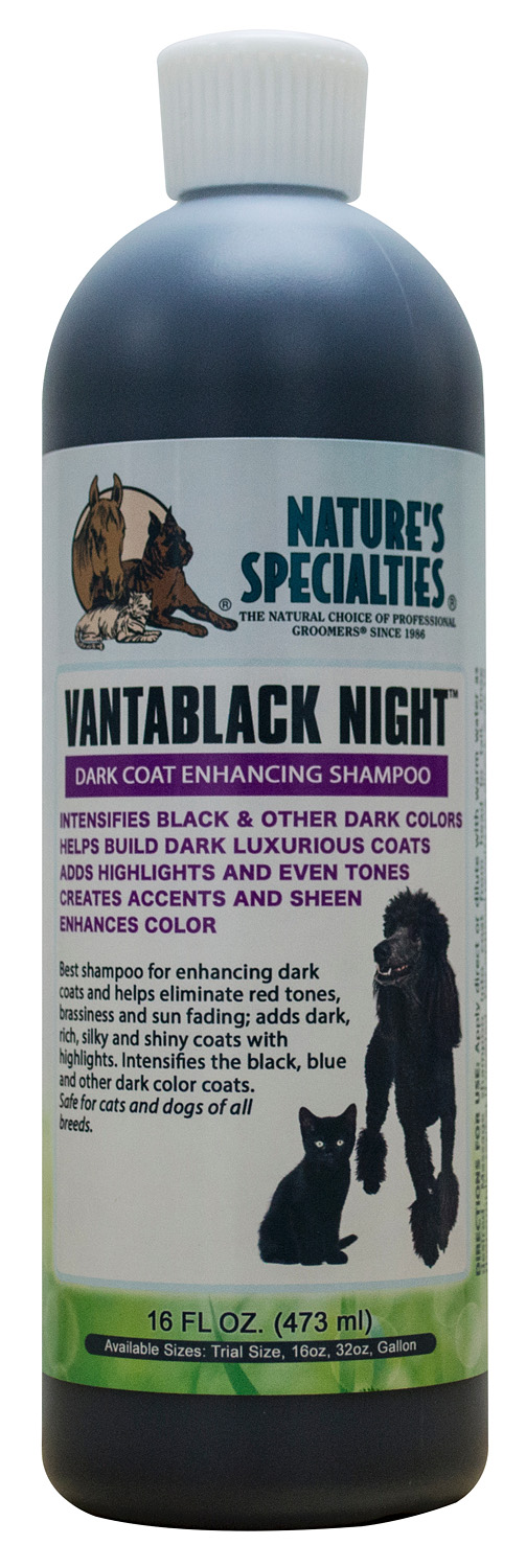 VANTA-16 VANTABLACK NIGHT FARB-INTENSIVIERUNGS SHAMPOO für Hunde, Katzen, Welpen und Kleintiere