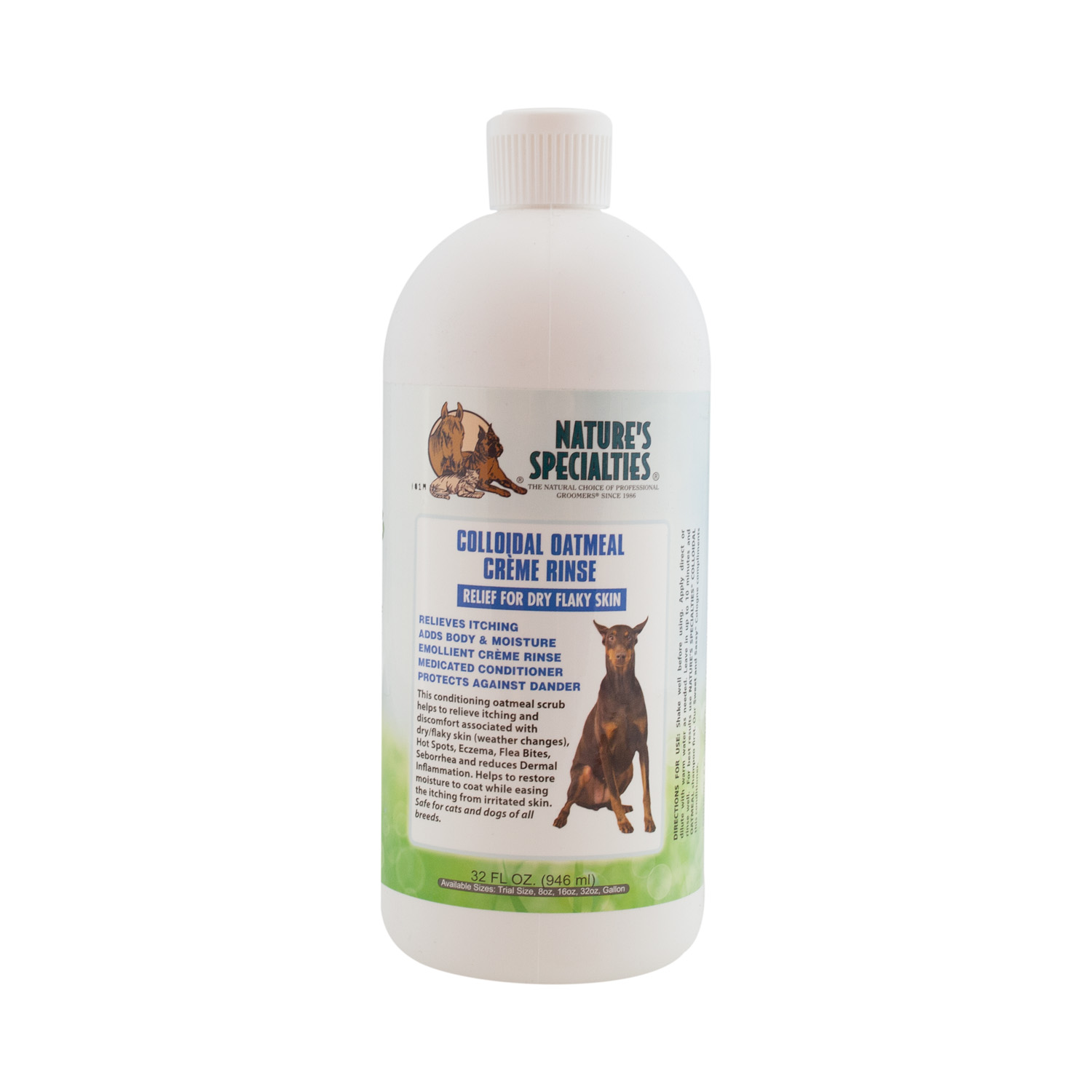ColloidalOatmealR-32 COLLOIDAL OATMEAL CREME SPÜLUNG für Hunde, Katzen, Welpen und Kleintiere