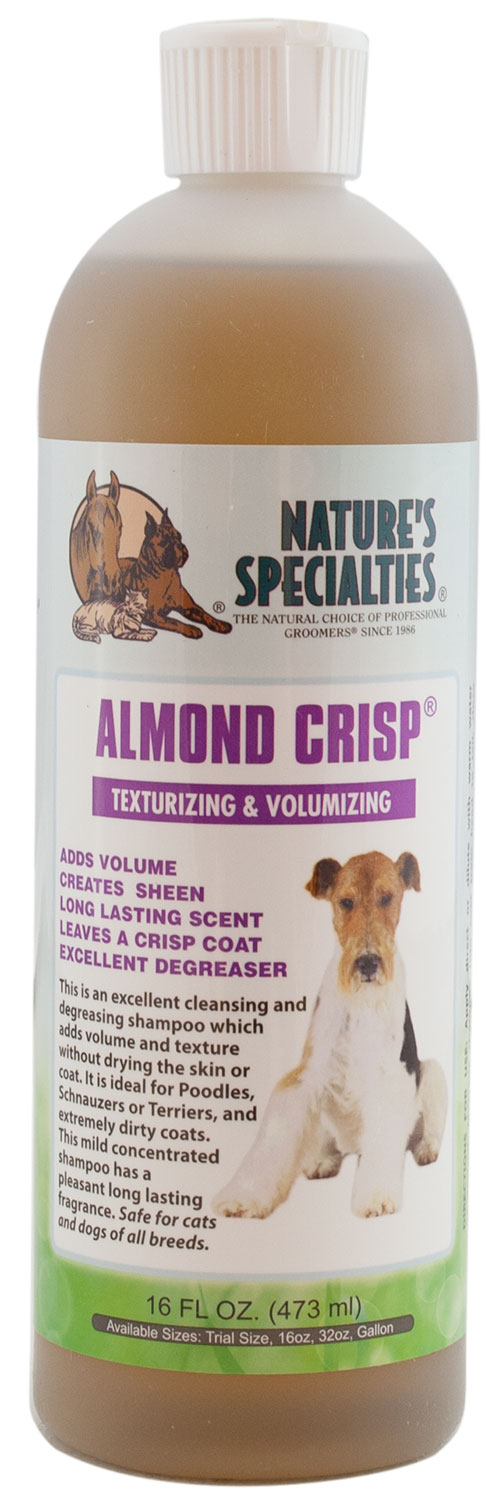 Nature's Specialties ALMOND CRISP® Shampoo für Hunde, Katzen, Welpen und Kleintiere