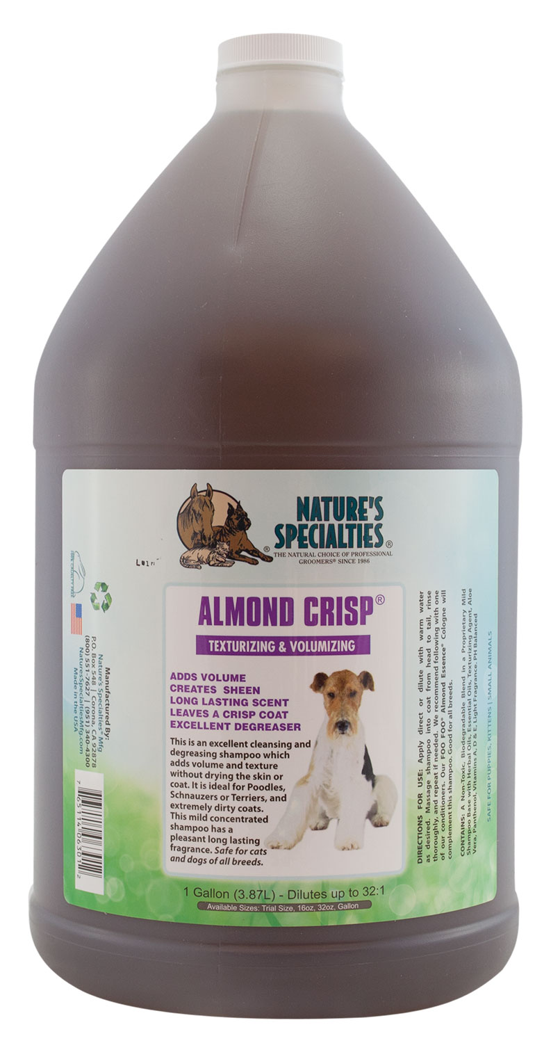 Nature's Specialties ALMOND CRISP® Shampoo für Hunde, Katzen, Welpen und Kleintiere