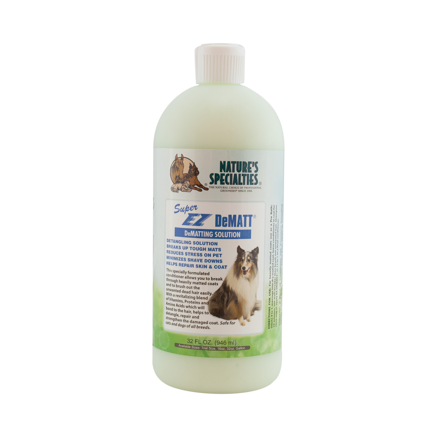 EZDeMatt-32 Super DeMATT® CONDITIONER - Spülung für Hunde, Katzen, Welpen und Kleintiere