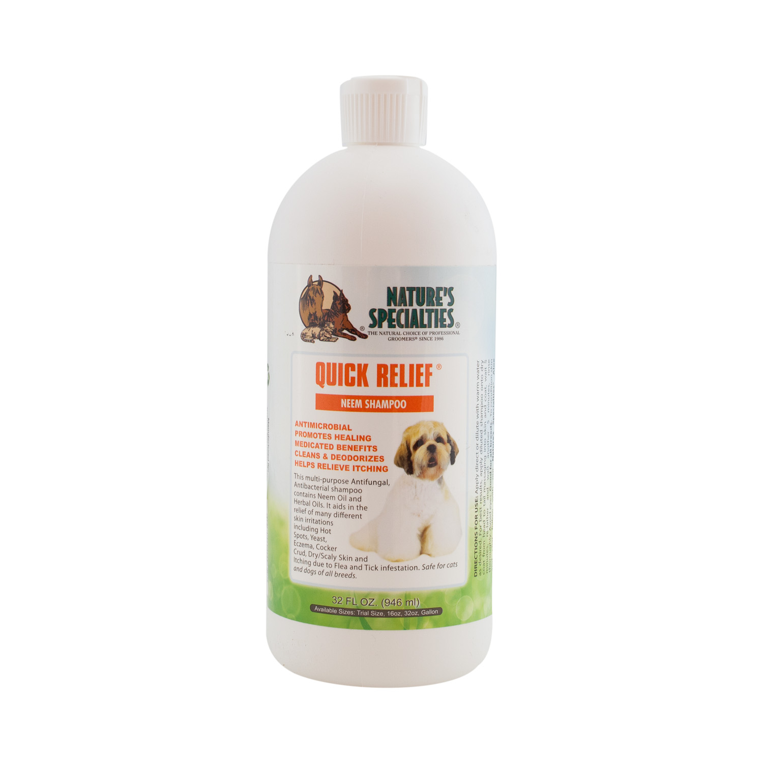 QUICK RELIEF® NEEM Shampoo für Hunde, Katzen, Welpen und Kleintiere