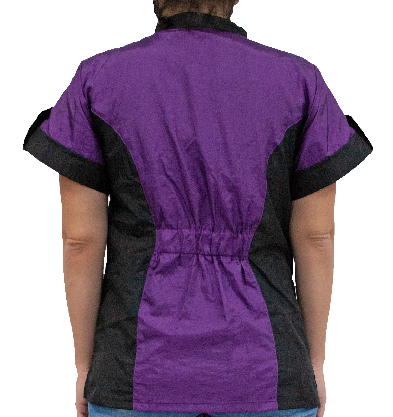 Hydra-Groomer-Jacke-female-Schwarz-Violett-back Hydra Groomer Jacke Unisex - Schwarz / Violett