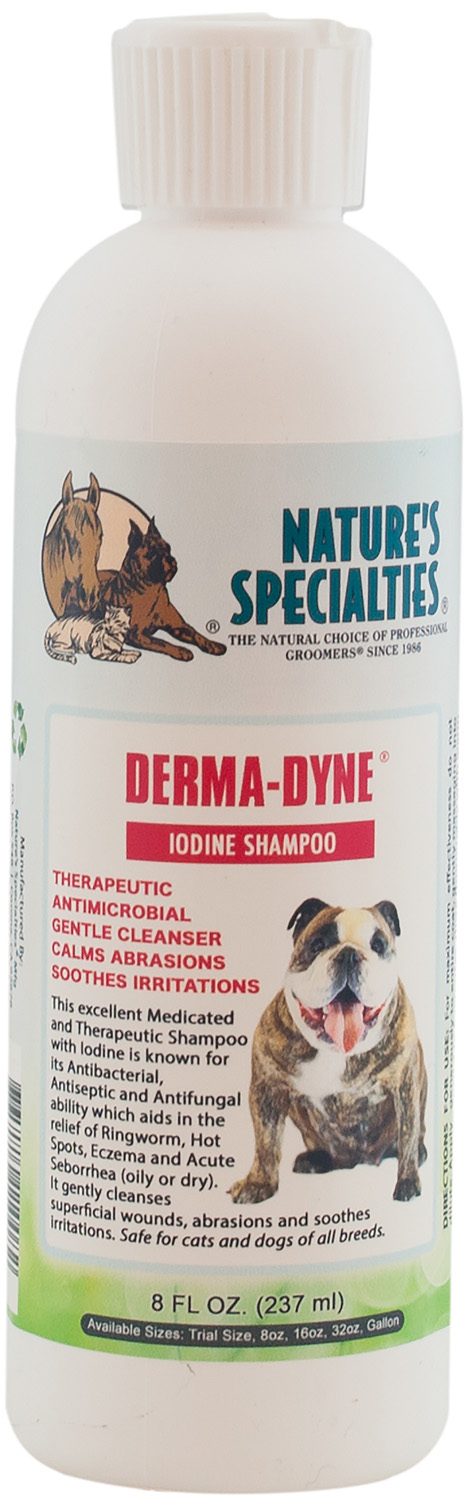 DERMA-DYNE® Jod Shampoo für Hunde, Katzen, Welpen und Kleintiere