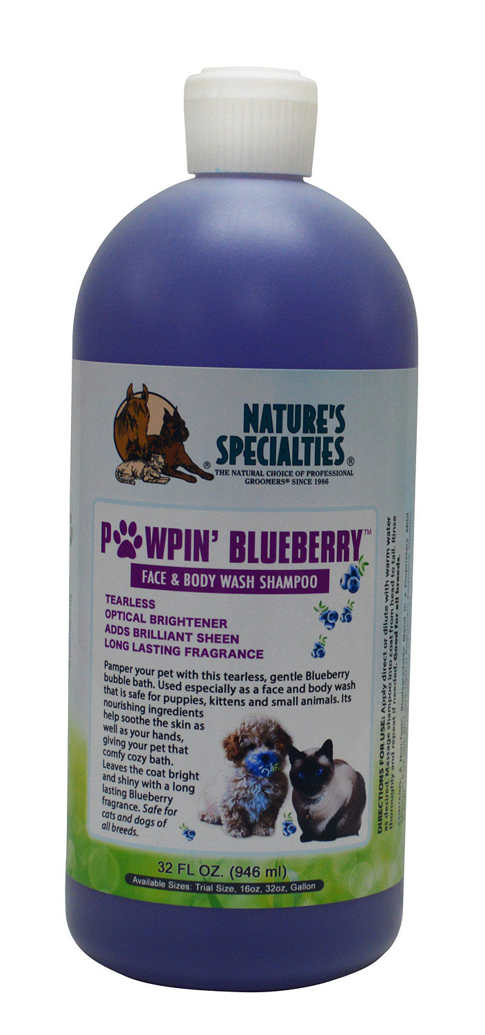 PAWPIN BLUEBERRY® Tränenfreies Shampoo für Hunde, Katzen, Welpen und Kleintiere