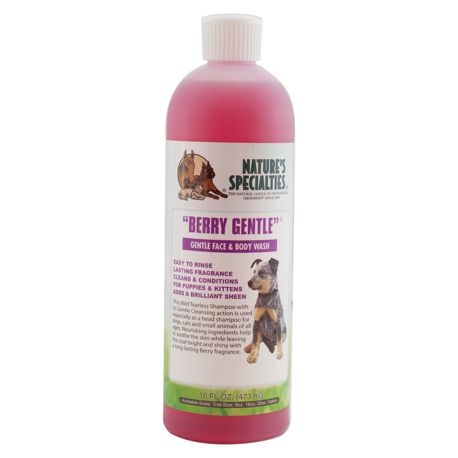 BERRY GENTLE® Tränenfreies Shampoo für Hunde, Katzen, Welpen und Kleintiere