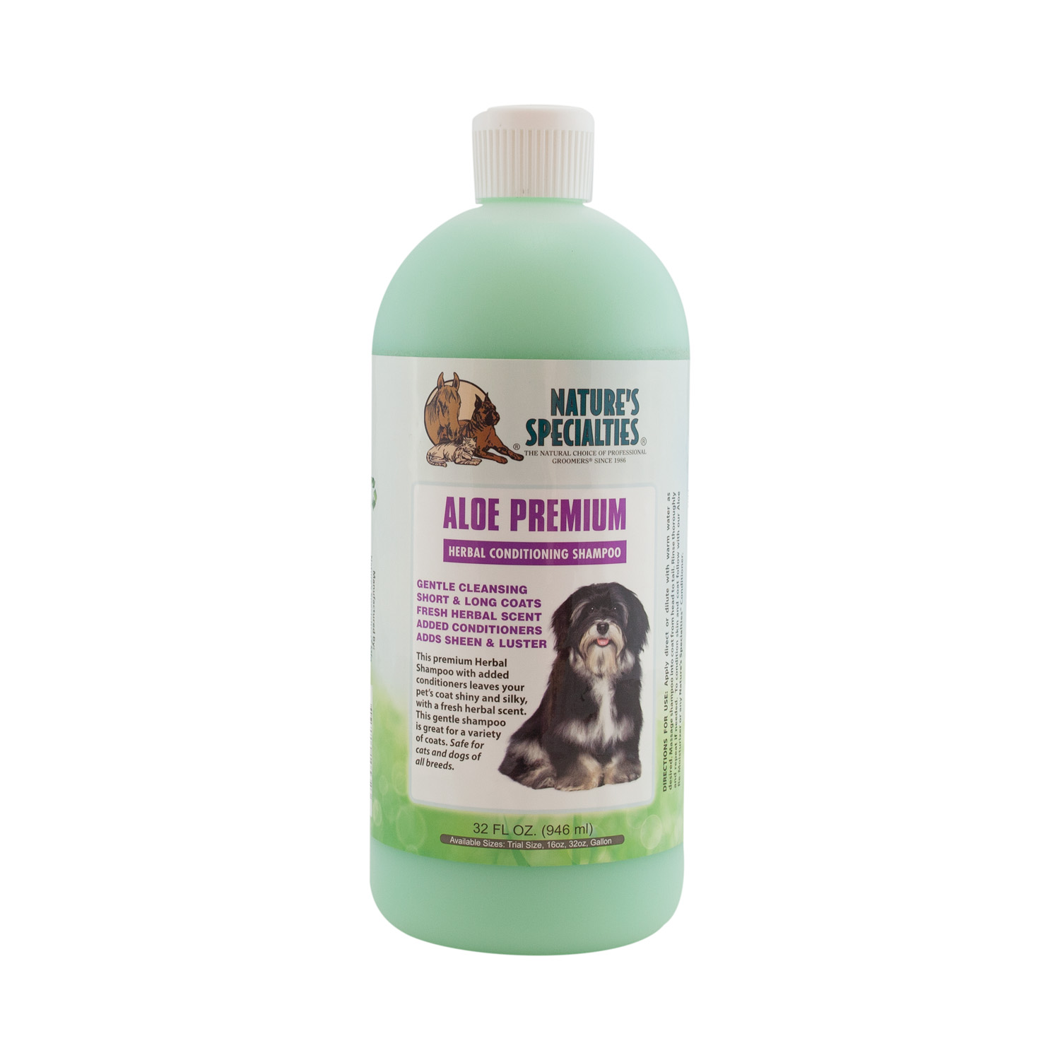 AloePremium-32 ALOE PREMIUM SHAMPOO & CONDITIONER FÜR HUNDE, KATZEN, WELPEN UND KLEINTIERE