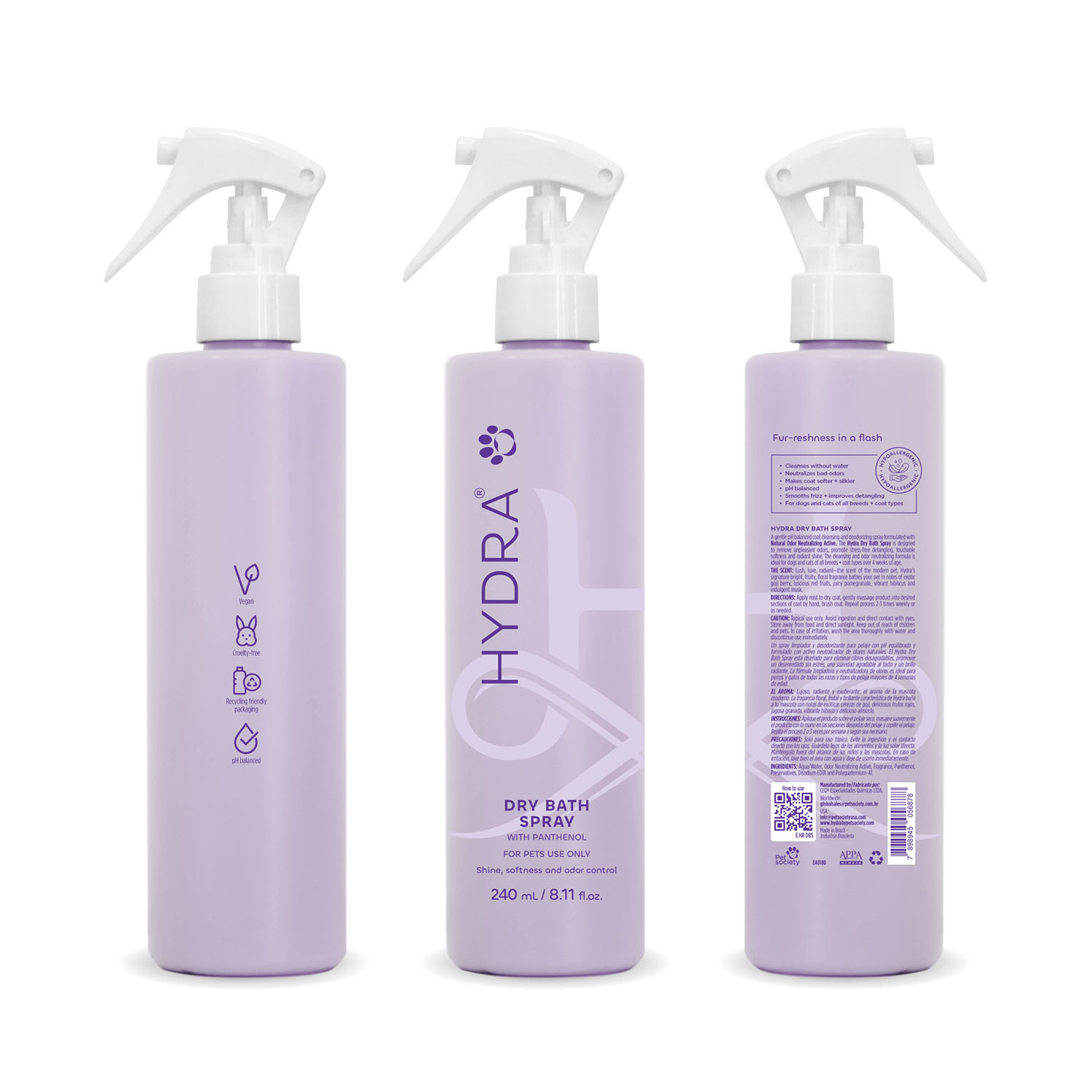 HYDRA PET CARE DRY BATH SPRAY