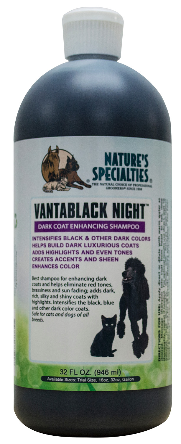 VANTABLACK NIGHT FARB-INTENSIVIERUNGS SHAMPOO für Hunde, Katzen, Welpen und Kleintiere