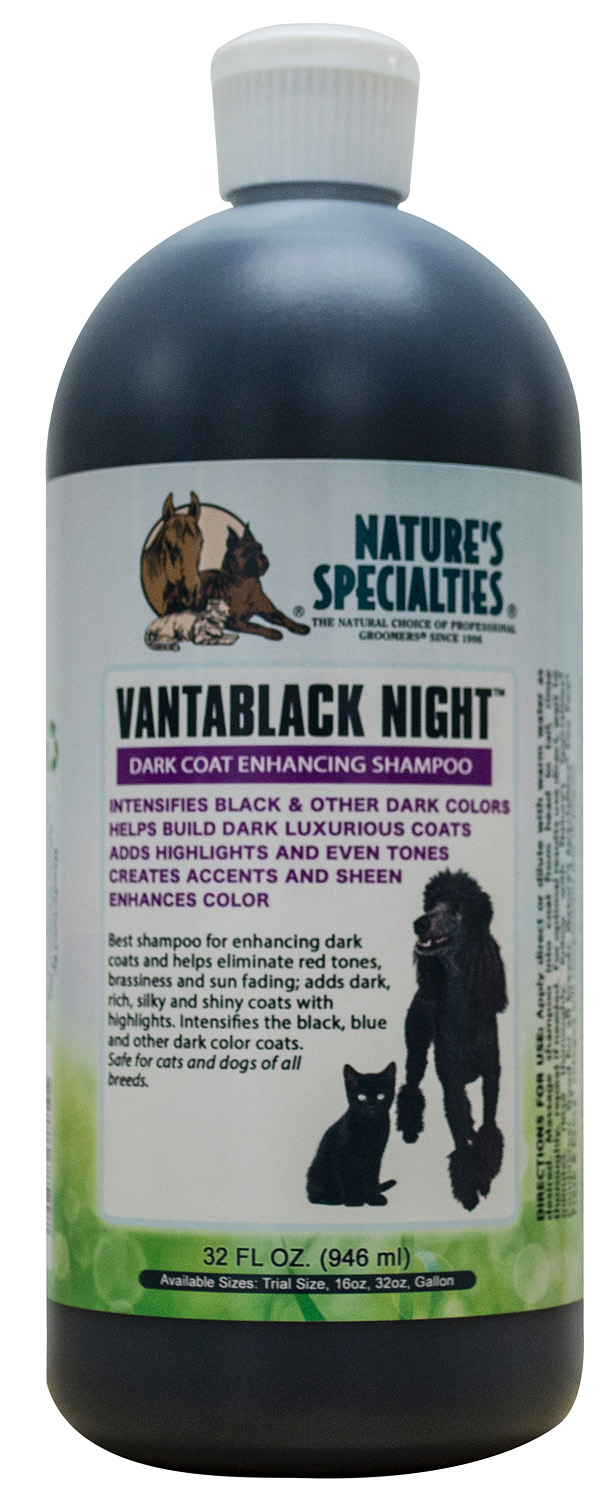 VANTA-32 VANTABLACK NIGHT FARB-INTENSIVIERUNGS SHAMPOO für Hunde, Katzen, Welpen und Kleintiere