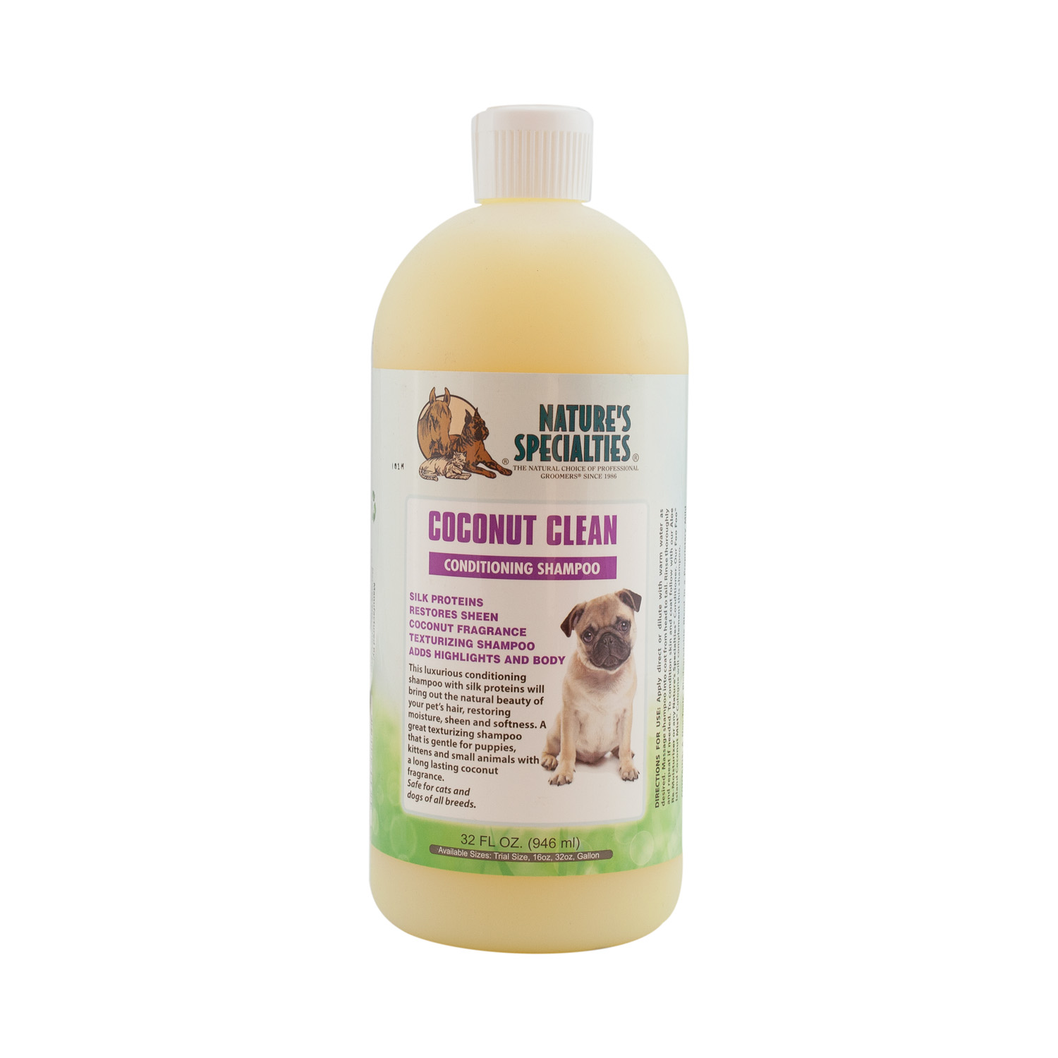 CoconuntClean-32 COCONUT CLEAN Shampoo für Hunde, Katzen, Welpen und Kleintiere