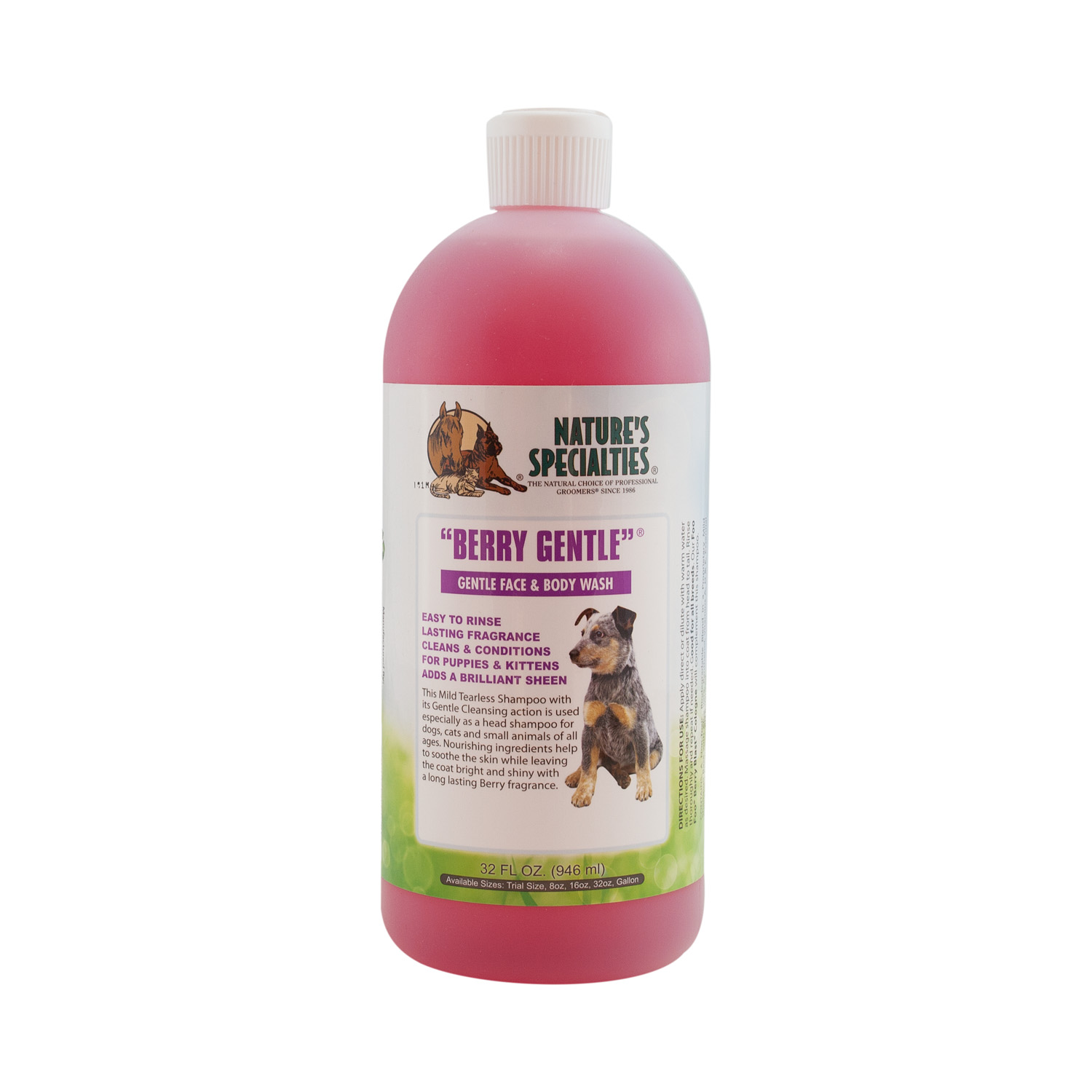BerryGentle-32 BERRY GENTLE® Tränenfreies Shampoo für Hunde, Katzen, Welpen und Kleintiere